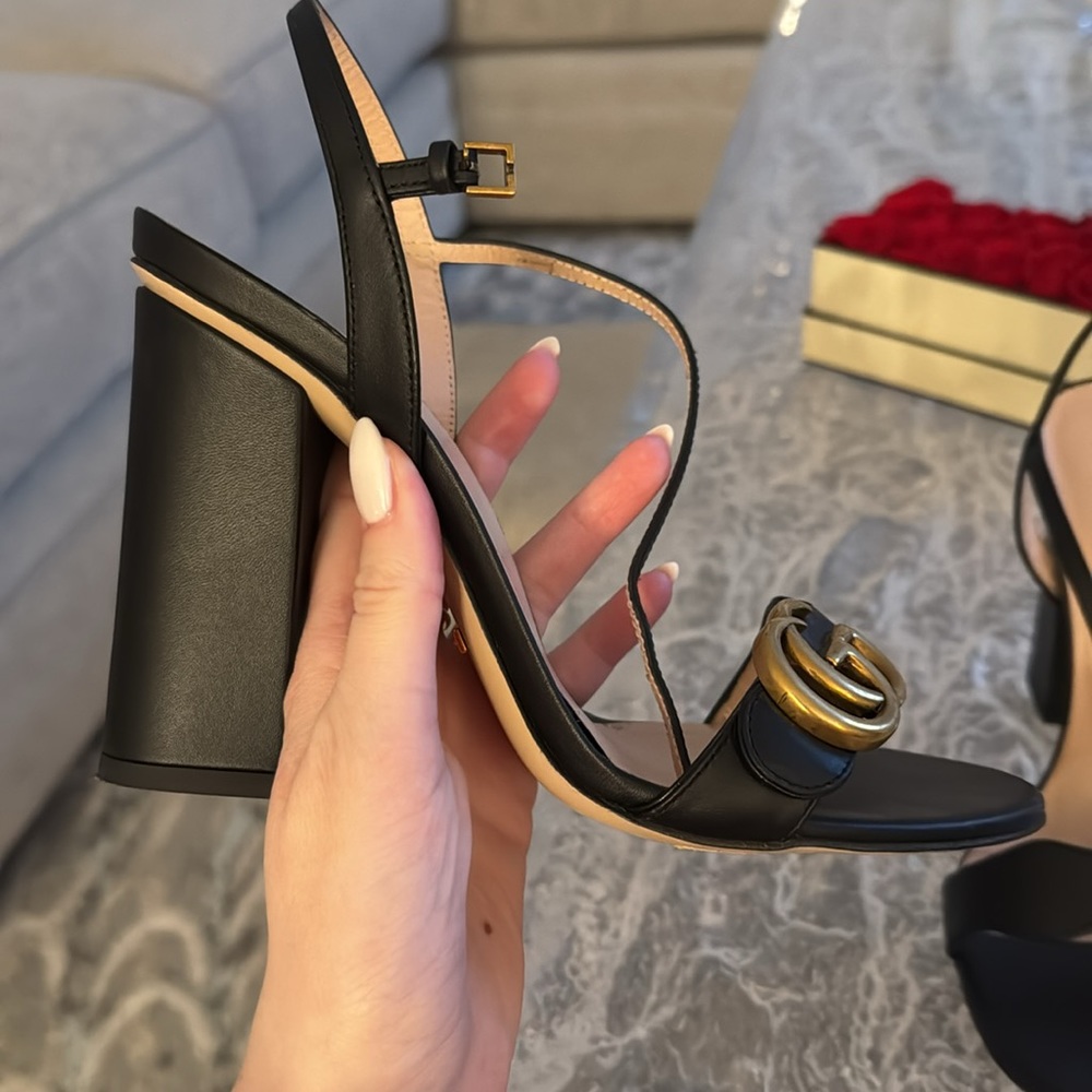 Gucci GG marmont heel 37.5 - Picture 3 of 7